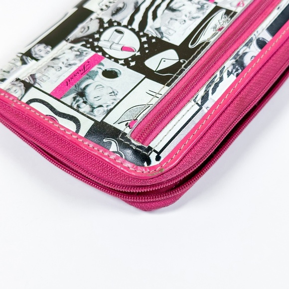 Fossil Liza Pop Art Zip Around Wallet Pink - Picture 11 of 12